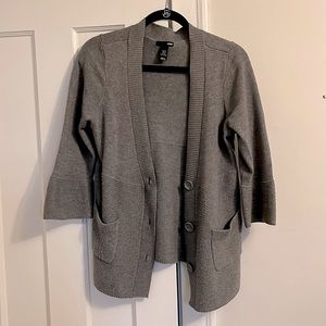 H&M Gray Cardigan sweater size medium